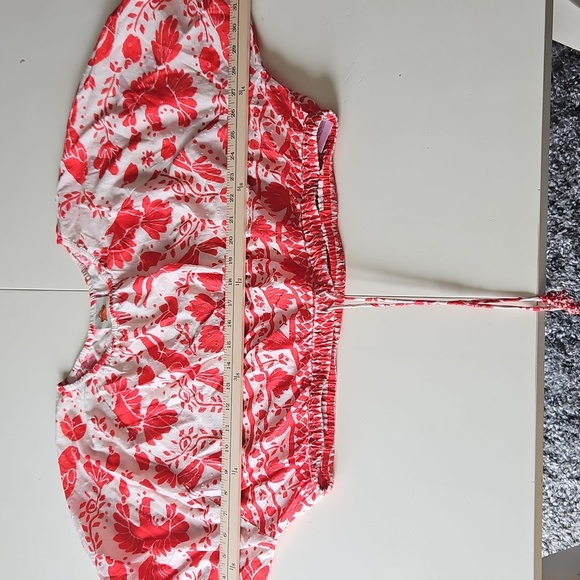 NWOT Farm Rio jungle flow cropped top - Picture 12 of 12